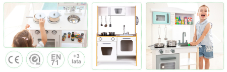 Homelux Bucătărie de jucărie din lemn cu sobe multimedia [7]