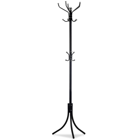 Homelux Cârlig de haine în picioare cu 16 umerașe negre [3]
