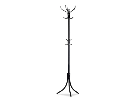 Homelux Cârlig de haine în picioare cu 16 umerașe negre [6]