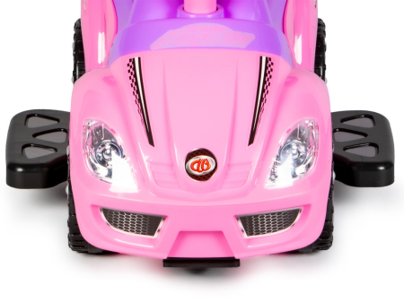 Homelux Cărucior auto 3 în 1 cu mâner deluxe și panou muzical roz [6]