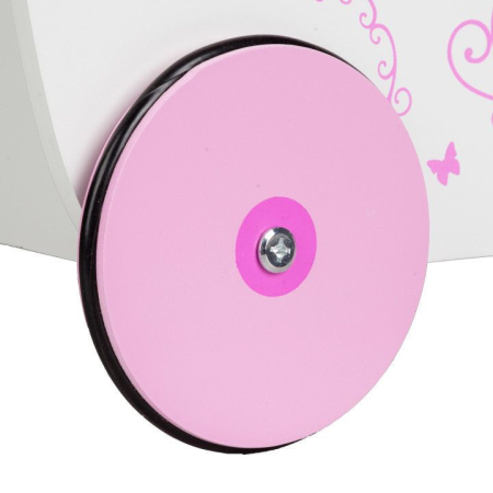 Homelux Cărucior de jucărie de mers pe jos din lemn [5]