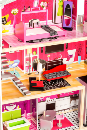 Homelux Casă de păpuși din lemn Malibu Residence cu lift [5]