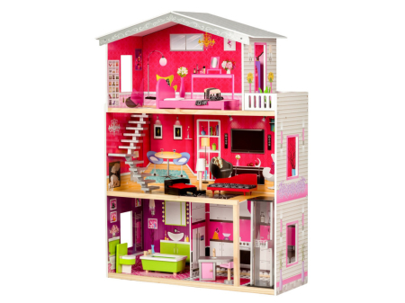 Homelux Casă de păpuși din lemn Malibu Residence cu lift [1]