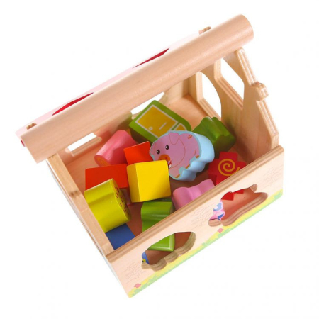 Homelux Casă de potrivire a formei cu animale de fermă, 12 bucăți [6]