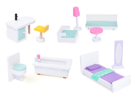 Homelux Casă mare de păpuși din lemn cu lift mobil [7]