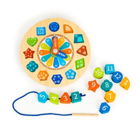 Produse temporar indisponibile - Homelux Ceas de antrenament din lemn 3in1 fosforescent