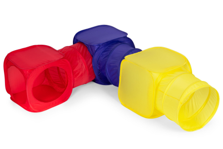 Homelux Cort de joacă Set de tuneluri și cuburi din 6 piese [2]