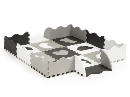 Homelux Covor puzzle din spumă cu gard 25 de piese [3]