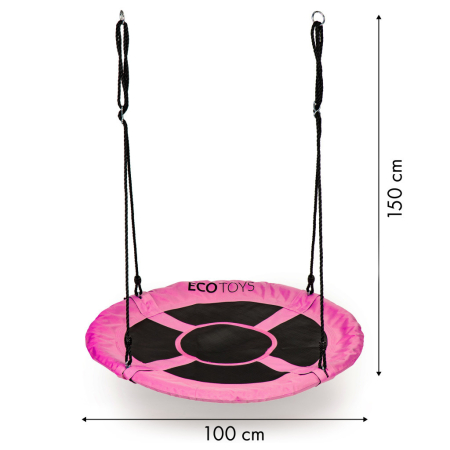 Homelux Cuib de grădină leagăn 100 cm roz [8]