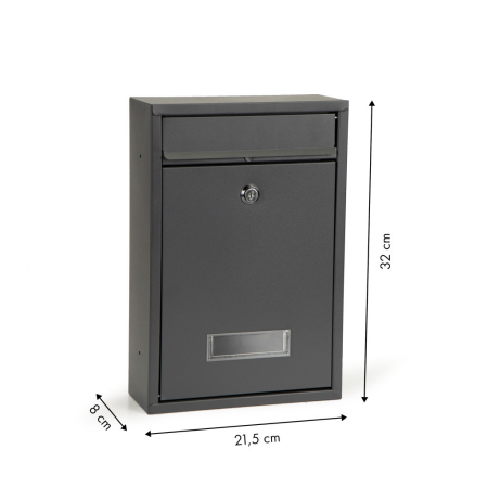 Homelux Cutie poștală din oțel galvanizat antracit [6]