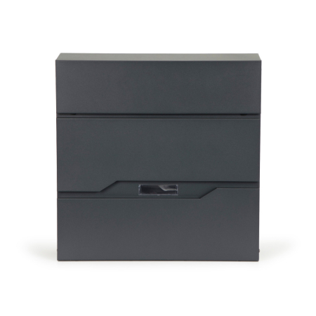 Homelux Cutie poștală din oțel galvanizat cu suport pentru ziare antracit [4]