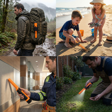 Homelux Detector de metale portabil impermeabil cu lumină LED [1]