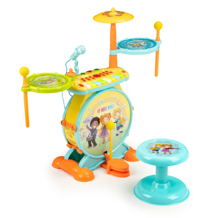 Homelux Drum set în curând microfon karaoke 2 în 1 mp3 LED [2]