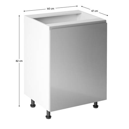 Homelux Dulap de bază LT1248 alb-gri extra lucios [2]