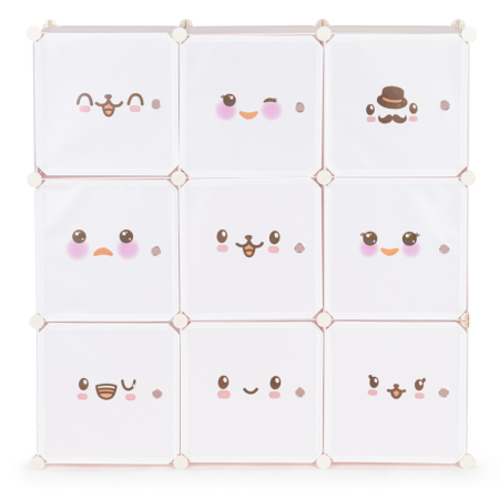 Homelux Dulap de depozitare a jucăriilor roz 110x37x110 cm [1]