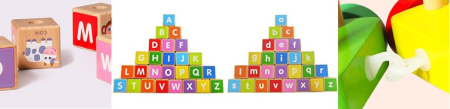 Homelux Favonat blocuri de construcție educațională cu alfabet [5]