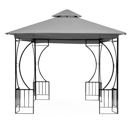 Homelux Foișor de grădină 3x3 m gri [5]