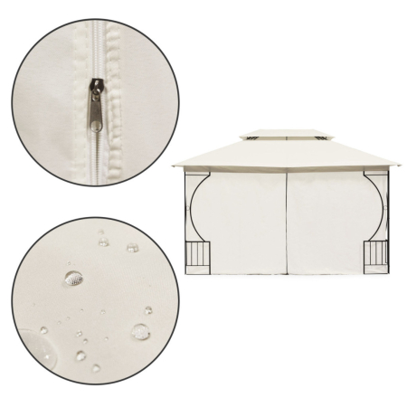 Homelux Foișor de grădină 3x4 m bej [6]