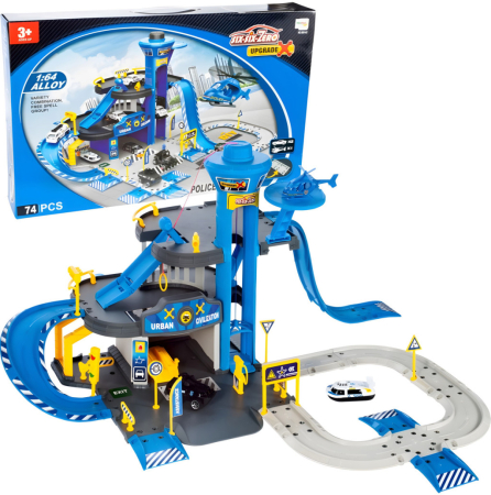 Produse temporar indisponibile - Homelux Garaj de poliție cu 3 etaje cu lift, 74 de unități