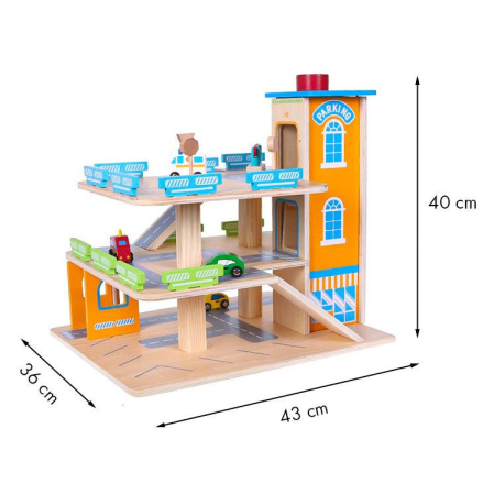 Homelux Garaj din lemn cu lift + mașini [5]