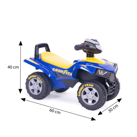 Homelux Goodyear quad ride-on ride-on masina mica interactiv volan sunete albastru [9]