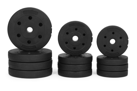 Homelux Haltere reglabile 2x10 kg set de antrenament cu barbell de 20 kg [1]