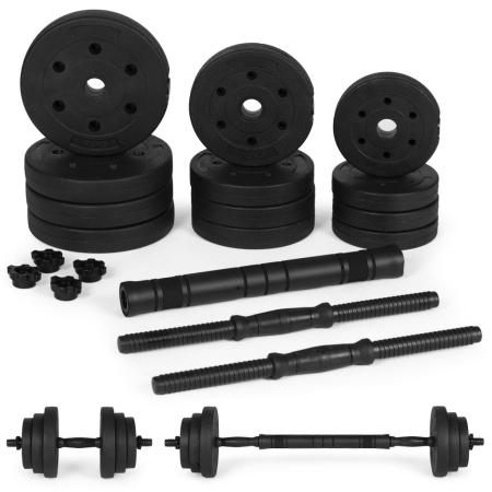 Produse temporar indisponibile - Homelux Haltere reglabile 2x10 kg set de haltere cu bară de 20 kg