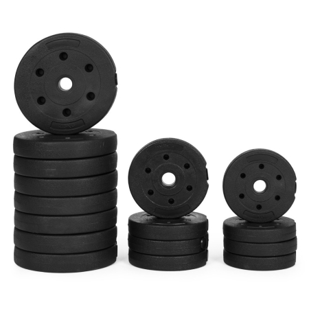 Homelux Haltere reglabile 2x15 kg set de antrenament cu halteră de 30 kg [4]