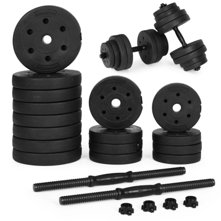 Produse temporar indisponibile - Homelux Haltere reglabile 2x15 kg set de antrenament cu halteră de 30 kg