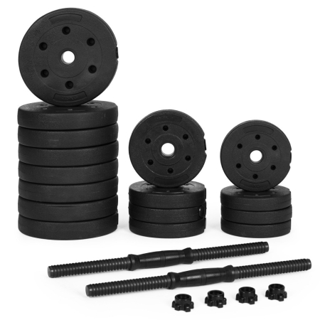 Homelux Haltere reglabile 2x15 kg set de antrenament cu halteră de 30 kg [5]