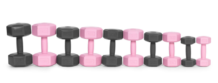 Homelux Hex barbell set 2x2 kg gri [7]