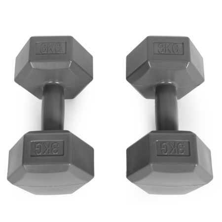 Homelux Hex barbell set 2x3 kg gri [2]