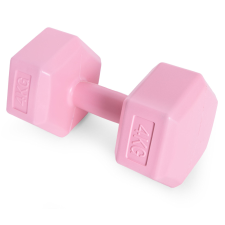 Homelux Hex barbell set 2x4 kg roz [1]