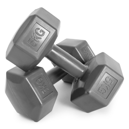 Homelux Hex barbell set 2x5 kg gri [4]