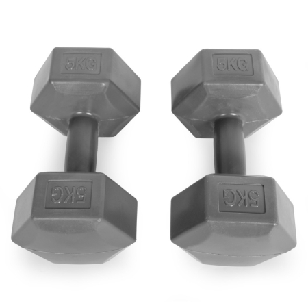Homelux Hex barbell set 2x5 kg gri [2]