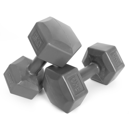 Homelux Hex barbell set 2x5 kg gri [3]