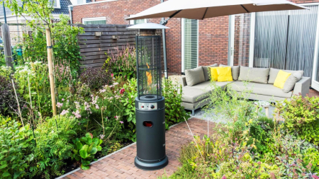 Homelux Încălzitor de terasă pe gaz cu capac de protecție 11 kW [2]