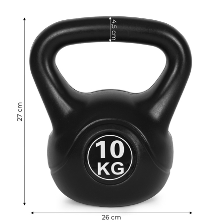 Homelux Kettlebell 10 kg negru [8]