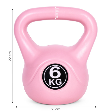 Homelux Kettlebell 6 kg roz [8]