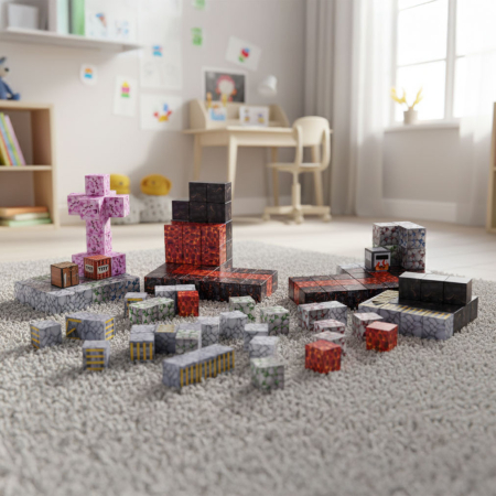 Homelux Lava World set de blocuri de construcție magnetice 160 piese [8]