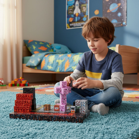 Homelux Lava World set de blocuri de construcție magnetice 160 piese [9]