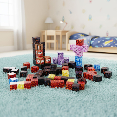 Homelux Lava World set de blocuri de construcție magnetice 86 piese [8]