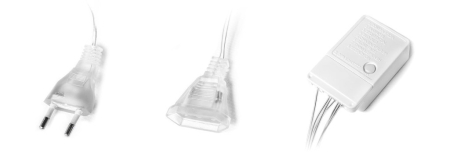 Homelux Lumini de Crăciun fulgi de zăpadă stele perdea 138 LED [2]