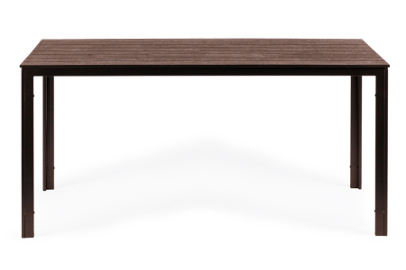 Homelux Masă de grădină cu 6 locuri 156x78 cm, mobilier de terasă Polywood, maro [2]