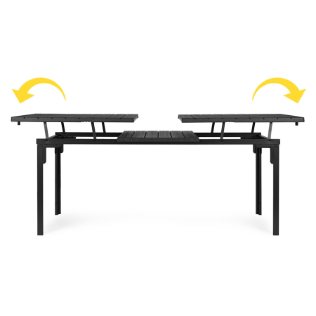 Homelux Masă de grădină extensibilă 180-240 cm pentru 12 persoane, gri [4]