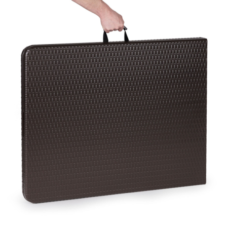 Homelux Masă de grădină pliabilă cu efect de rattan [3]