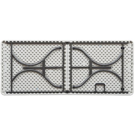 Homelux Masă de grădină pliabilă din plastic alb [4]