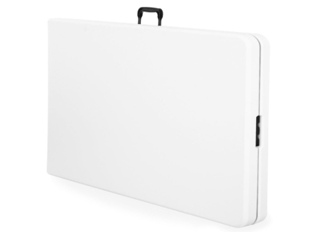 Homelux Masă de grădină pliabilă din plastic alb [3]