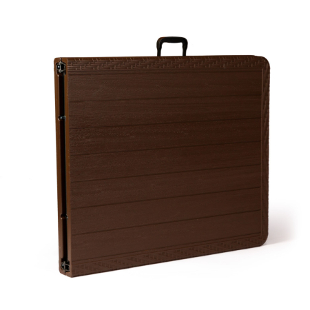 Homelux Masă de grădină pliabilă din plastic maro [4]