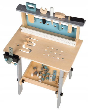 Homelux Masă de scule din lemn pentru copii 32 de bucăți [1]